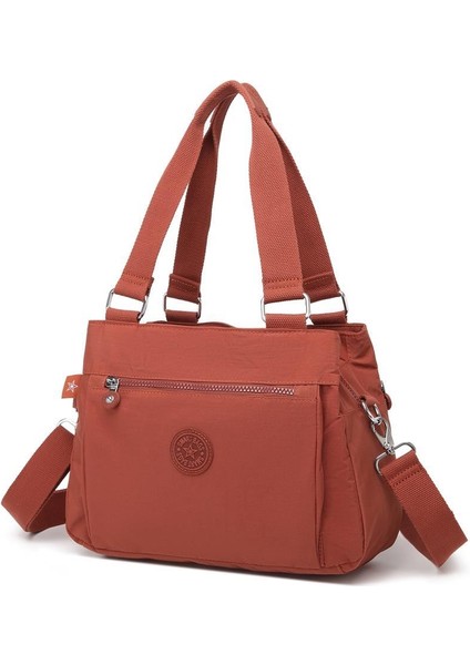 Krinkıl Kumaş Kadın Omuz Çantası Smart Bags 1125 Kiremit modelleri
