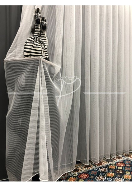 Lüks Nesli Tül, Bambu Tül, Düz Tül, Çizgili Tül,salon Tülü, Sık Pile