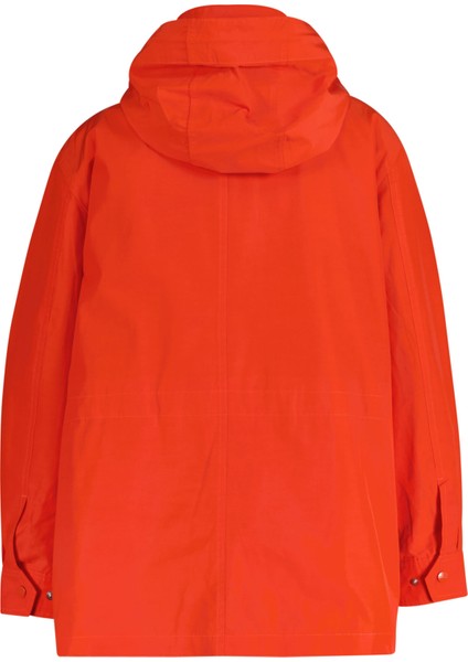 Kadın Turuncu Relaxed Fit Kapüşonlu Yağmurluk 4700363.651