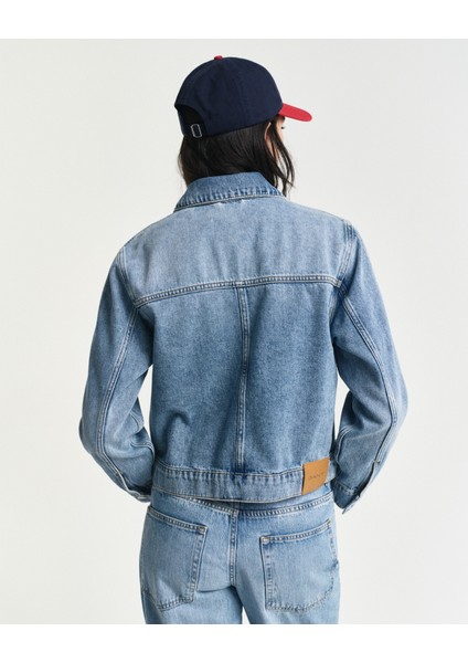 Kadın Mavi Regular Fit Klasik Yaka Denim Ceket 4700367.972 fiyatları