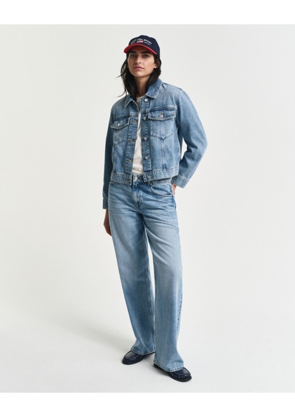 Kadın Mavi Regular Fit Klasik Yaka Denim Ceket 4700367.972 modelleri