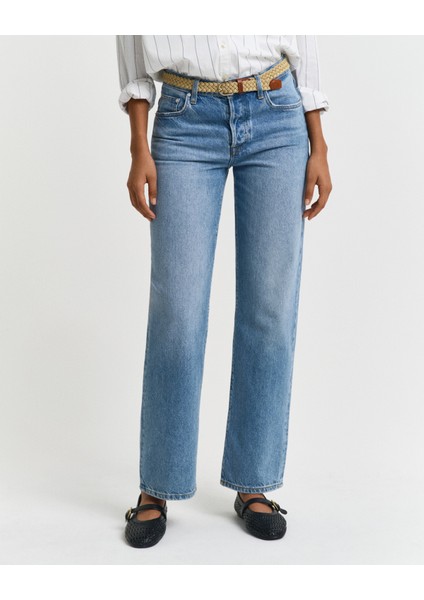 Kadın Mavi Straight Fit Pantolon 4100303.982