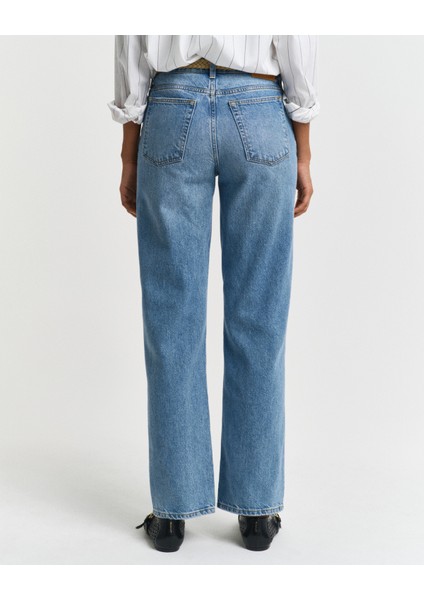 Kadın Mavi Straight Fit Pantolon 4100303.982