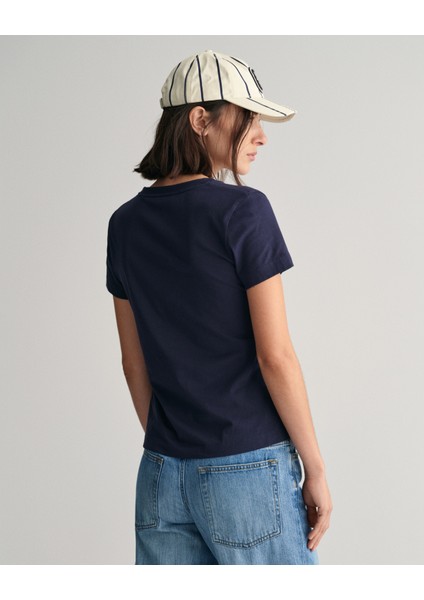 Kadın Lacivert Regular Fit V Yaka T-Shirt 4200750.433 fiyatları