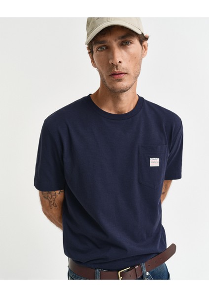 Erkek Lacivert Regular Fit Bisiklet Yaka T-Shirt 2003306.433 indirimleri