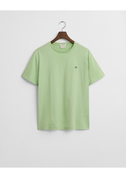 Erkek Yeşil Regular Fit Bisiklet Yaka T-Shirt 2003184.342 fırsatları