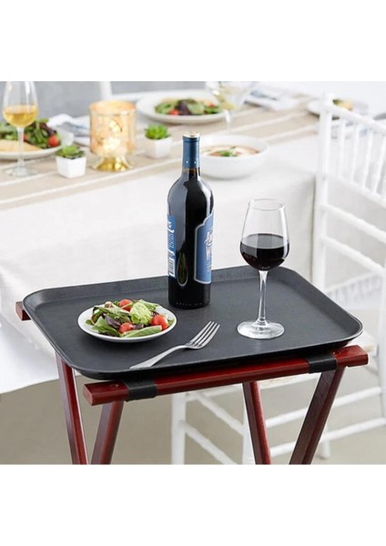 Dikdörtgen Kaymaz Tepsi 40,6X56 cm - Siyah