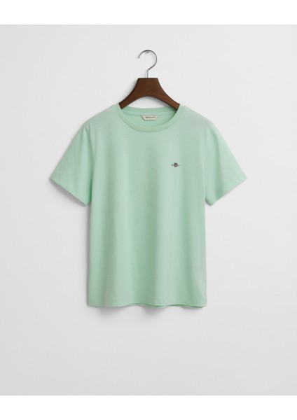 Kadın Yeşil Regular Fit Bisiklet Yaka T-Shirt 4200200.355 fırsatları