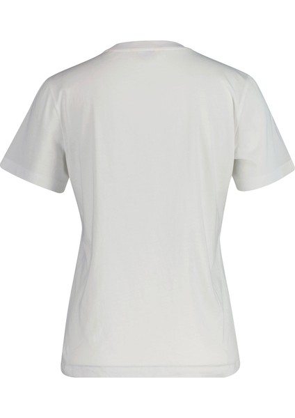 Kadın Beyaz Regular Fit Bisiklet Yaka Logolu T-Shirt 4200563.110 fiyatları