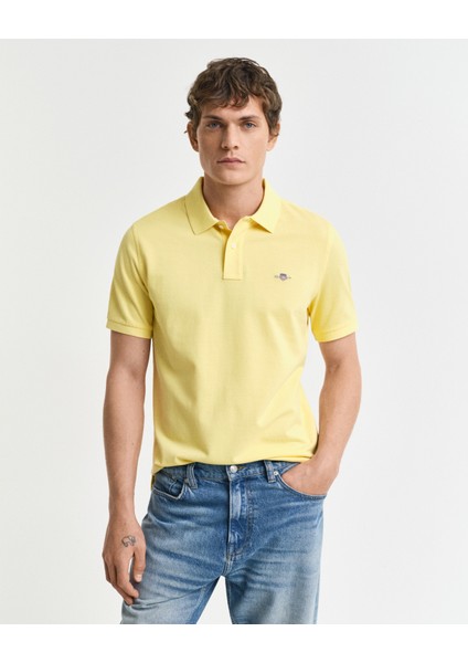 Erkek Sarı Regular Fit Polo 2210.714