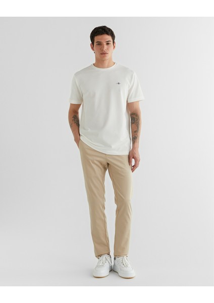Erkek Krem Regular Fit Bisiklet Yaka T-Shirt 2325149T.113