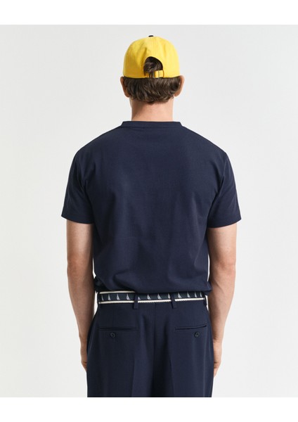 Erkek Lacivert Regular Fit Bisiklet Yaka Logolu T-Shirt 2003339.433 fiyatları