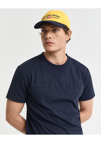 Erkek Lacivert Regular Fit Bisiklet Yaka Logolu T-Shirt 2003339.433 indirimleri