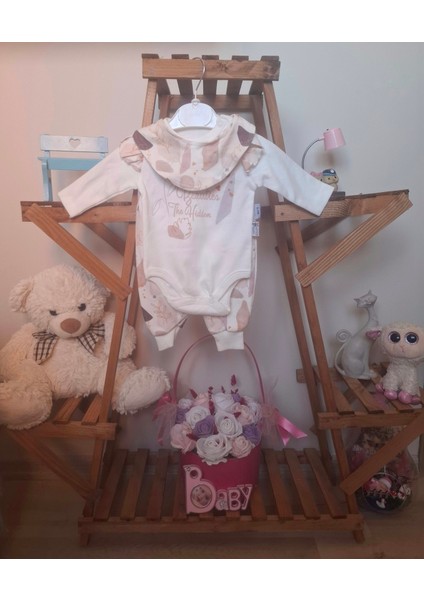 0-3 Ay Kız Bebek 3'lü Takım