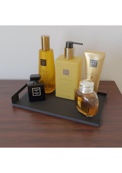 Servis Tepsisi, Minimalist Siyah Metal Tepsi, Vale Tepsisi, Dekoratif Mutfak Tepsi, Parfüm Tepsisi fiyatları