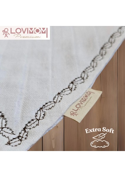 2'li Paket Premium %100 Pamuk Ekstra Soft 2 Kat Müslin Bebek Fuları Salya & Mama Önlüğü 3 Çıtçıtlı modelleri