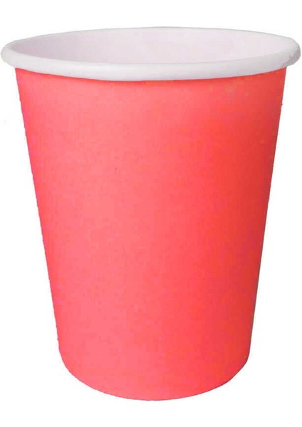 Bardak Karton Kırmızı 8 Oz Pk:8