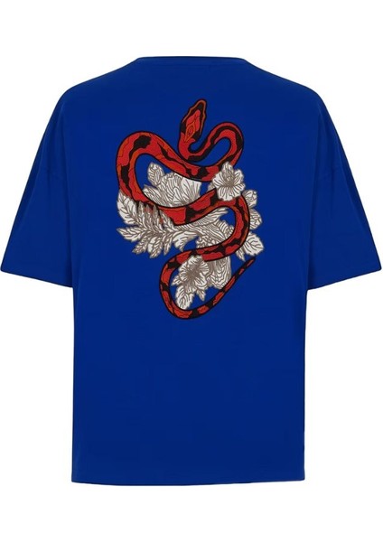 Snake Mavi T-Shirt