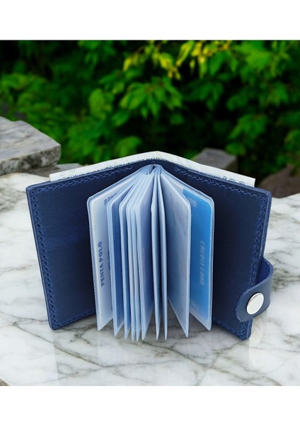 Cronder Deri Şeffaf Gözlü Cüzdan Kartlık