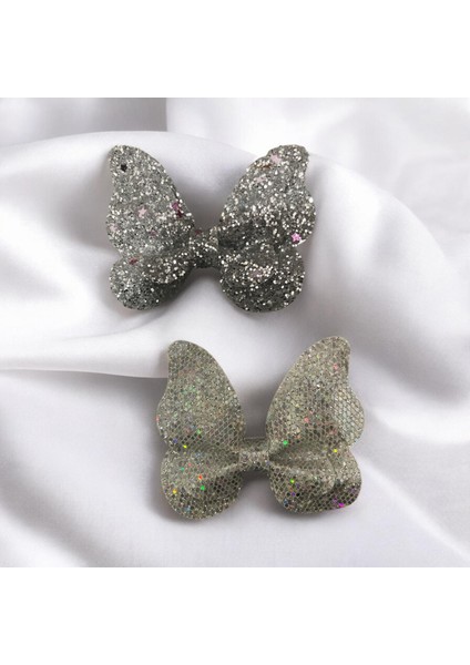 Işıltılı Kelebek Detaylı Pens Toka