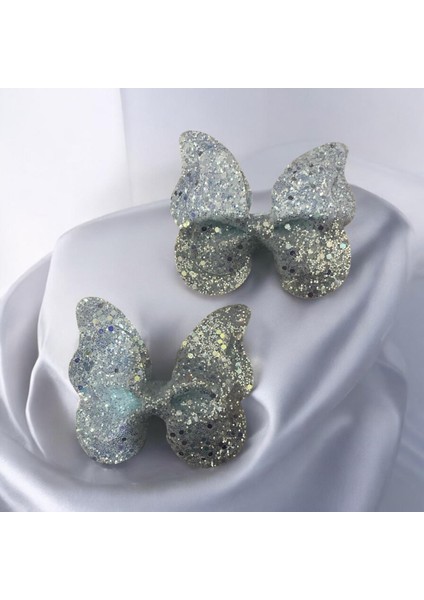 Işıltılı Kelebek Detaylı Pens Toka