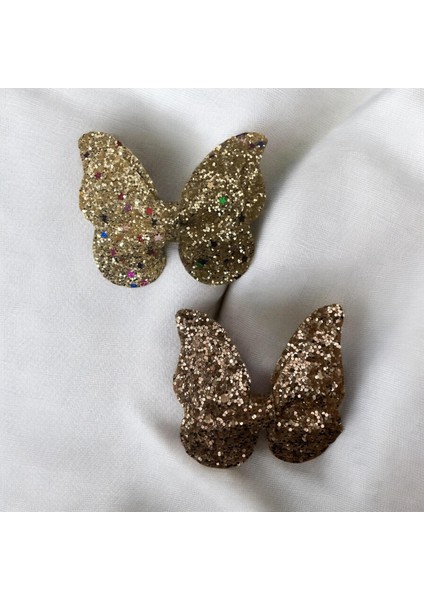 Işıltılı Kelebek Detaylı Pens Toka