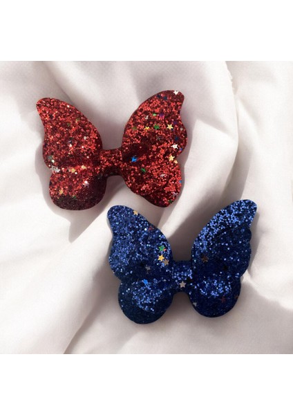 Işıltılı Kelebek Detaylı Pens Toka