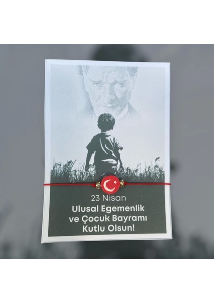 23 Nisan Hediye Türk Bayraklı Bileklik 1 Adet