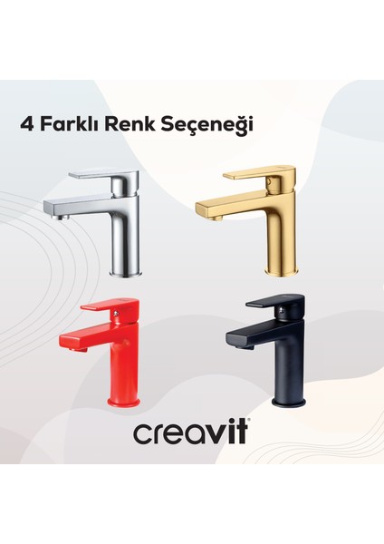 Sharp Lavabo Armatürü Krom