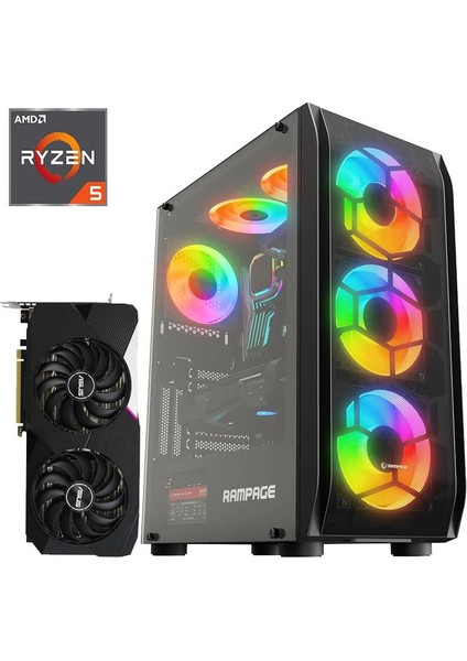 Ryzen 5 7600X3D Asus RTX3060TI16GB Ram 512GB M2 SSD W11P