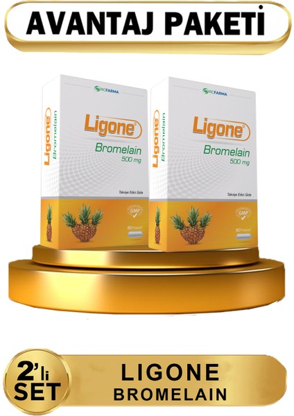 Bromelain 60 Kapsül 2 Kutu ( Avantajlı Paket )