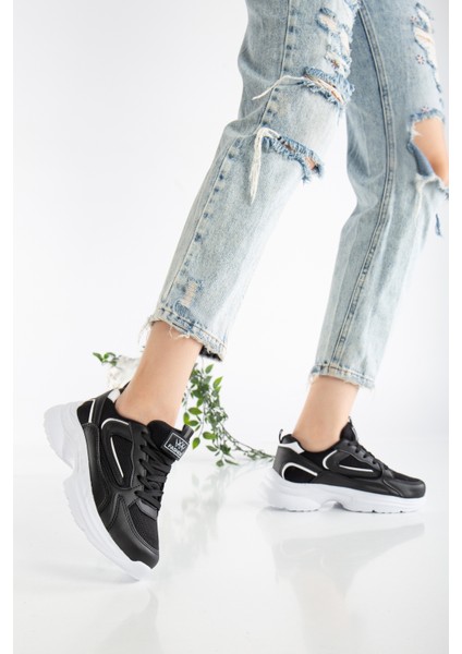 Kadın Kalın Tabanlı Hafif Spor Ayakkabı Sneaker