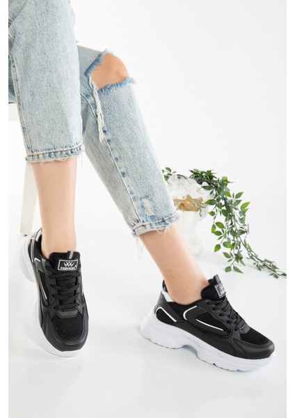 Kadın Kalın Tabanlı Hafif Spor Ayakkabı Sneaker