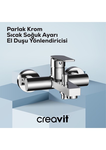 Sharp Banyo Armatürü Krom