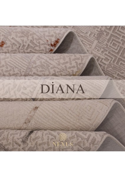 Diana 359 Kahve Akrilik Yumuşak Silinebilir Keçeleşmez Leke Tutmaz Modern Halı indirimleri