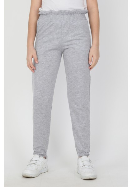 Bel Paça Lastikli Unisex Çocuk Düz Renk Eşofman Altı 0012-0011