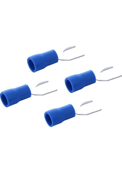 100 Adet Yalıtımlı Çatal Maça Tel Konnektörü Elektrik Sıkma Terminali 14-16AWG 5mm (Yurt Dışından)
