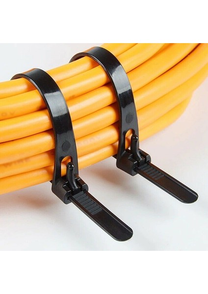 100 Adet 200*5MM Kendinden Kilitli Naylon Kablo Bağı Döngü Raptiye/ayarlanabilir Elastik Kravat Organizatör/evrensel Pres Tipi Organizatör Klip (Yurt Dışından) modelleri