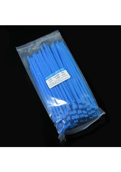 100 Adet 200*5MM Kendinden Kilitli Naylon Kablo Bağı Döngü Raptiye/ayarlanabilir Elastik Kravat Organizatör/evrensel Pres Tipi Organizatör Klip (Yurt Dışından) indirimleri