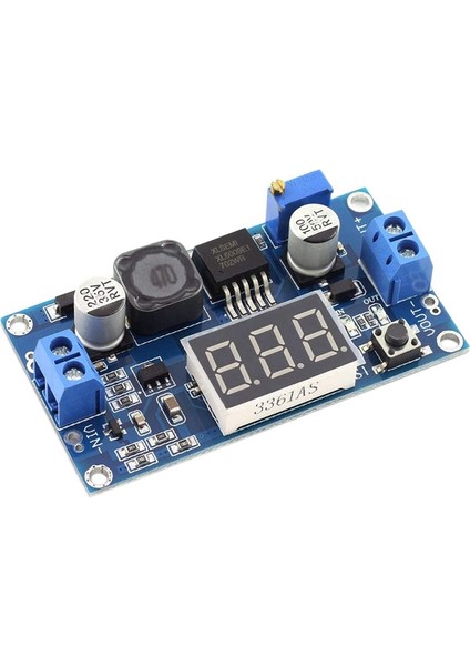 XL6009 Voltmetreli Booster Modülü Dc-Dc 3V-32V Ila 5V-35V 4A (Maks.) Ayarlanabilir Step-Up Boost Dönüştürücü Modülü (Yurt Dışından)