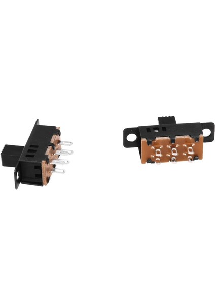 10 Adet Yüksek Topuz 6 Pin 3 Pozisyon Dpdt Paneli Slayt Anahtarı 0.5A 50V Dc (Yurt Dışından)