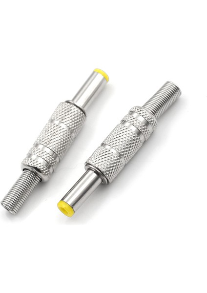 Yeni 1 Adet Metal 5.5x2.1mm Dc Güç Erkek Fiş Adaptör Jak Konektörü (Yurt Dışından)
