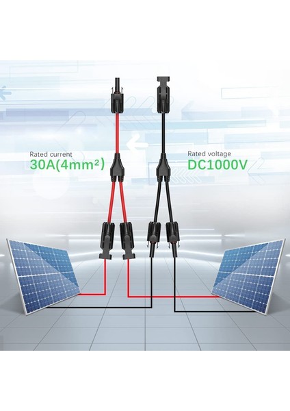 Güneş Y Şube Kablo Konnektörleri, Güneş Paneli Için Çift Güneş Kablosu Paralel Adaptörü, Kablo Tel Fiş Aracı Kiti (Yurt Dışından) fırsatları