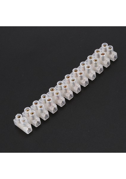 Adet X3-0512 400V 6A 12 Pozisyon 2 Sıralı Plastik Vidalı Terminal Bloğu (Yurt Dışından)