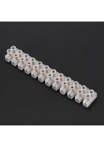 Adet X3-0512 400V 6A 12 Pozisyon 2 Sıralı Plastik Vidalı Terminal Bloğu (Yurt Dışından)