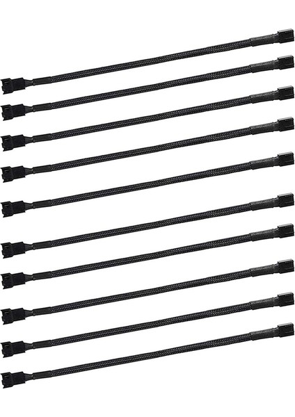 10 Adet 4 Pin Pwm Fan Uzatma Güç Kablosu Konnektör Kutusu Erkek Kadın Uzatma Kabloları ile Uyumlu 4 Pin/3pin Fan (Yurt Dışından)