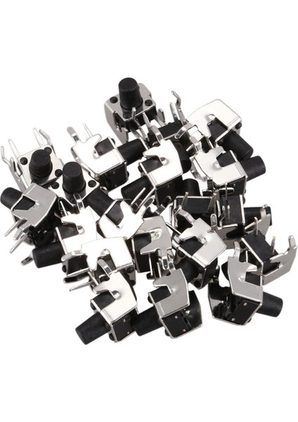 20 Adet Anlık Sağ Açı Dokunsal Inceliğini Basmalı Düğme Anahtarı 6 x 6mm x 8mm (Yurt Dışından)