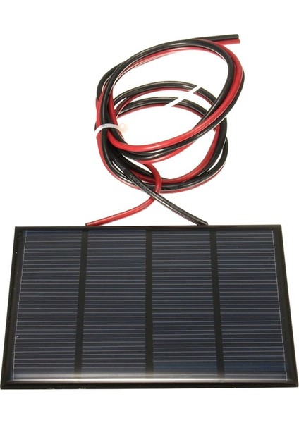 1m Telli 1.5W 12V Mini Güneş Paneli Küçük Hücre Modülü Şarj Cihazı (Yurt Dışından)