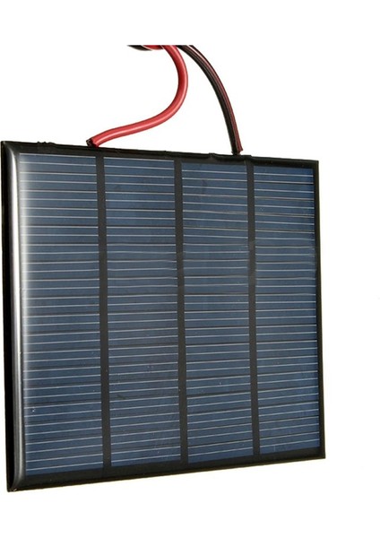 1m Telli 1.5W 12V Mini Güneş Paneli Küçük Hücre Modülü Şarj Cihazı (Yurt Dışından)