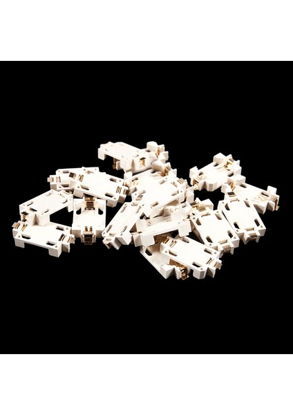 26 Adet Plastik Muhafaza CR2032 Düğme Hücre Kaynağı Soket Tutucu Kılıf - 6 Adet Kahverengi ve 20 Adet Beyaz, Aurum (Yurt Dışından)